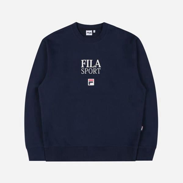 Moletons Fila Homem Azul Marinho - Fila Sport F Logo Portugal Lisboa,UYAS-57401